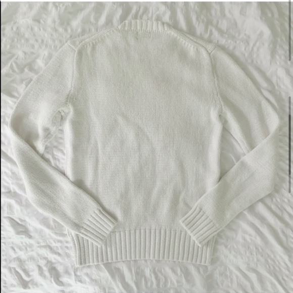 New Ralph Lauren American Flag White Sweater - Picture 6 of 12